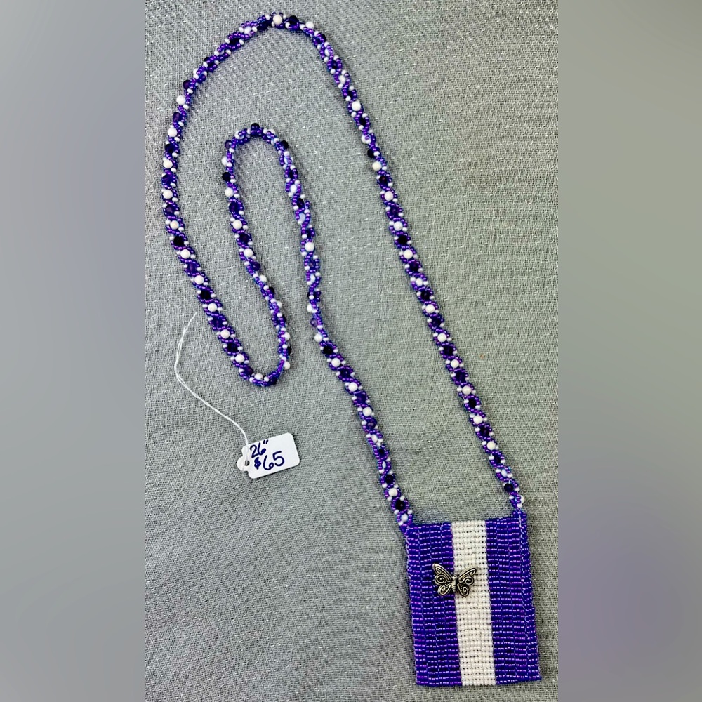 Beautiful hand woven crystal keeper.